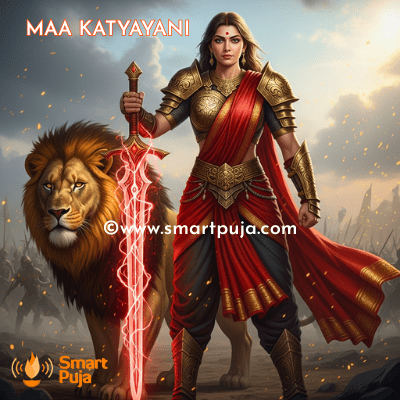 Maa Katyayani sixth form of Navadurga warrior goddess