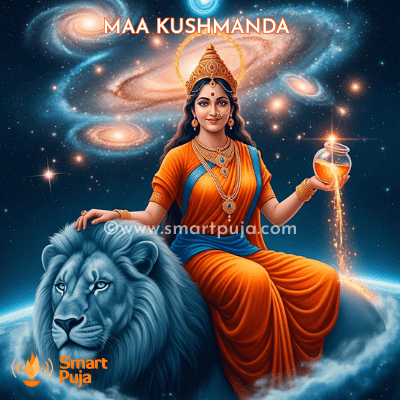 Maa Kushmanda fourth form of Navadurga radiating solar energy