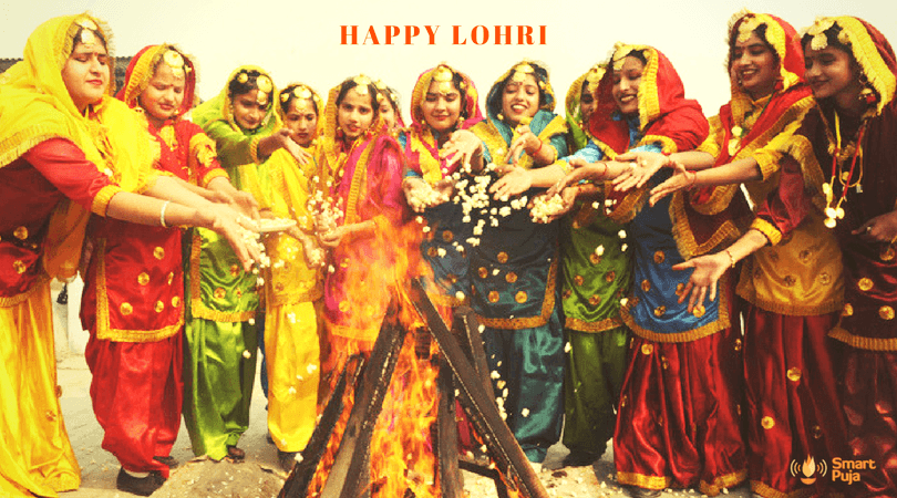 Traditional Lohri festivities with drummers and dancers @smartpuja.com