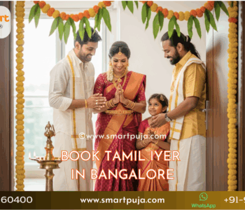 Tamil Vadhyar in Bangalore performing Vedic Puja Rituals.