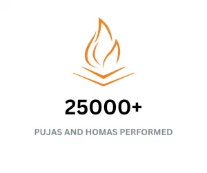 twenty five thousand plus pujas and homas performed