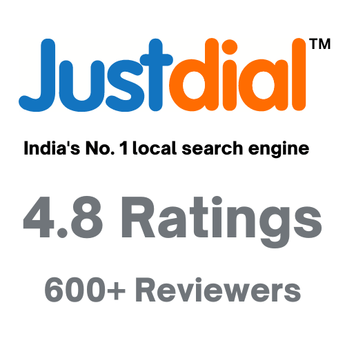 Justdial Reviews
4.8 Star Ratings (600+ Reviewers)