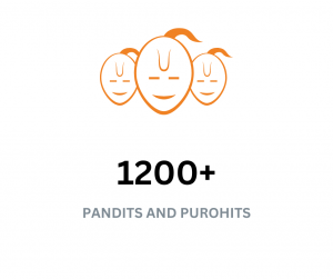 twelve hundred plus pandits and purohits available