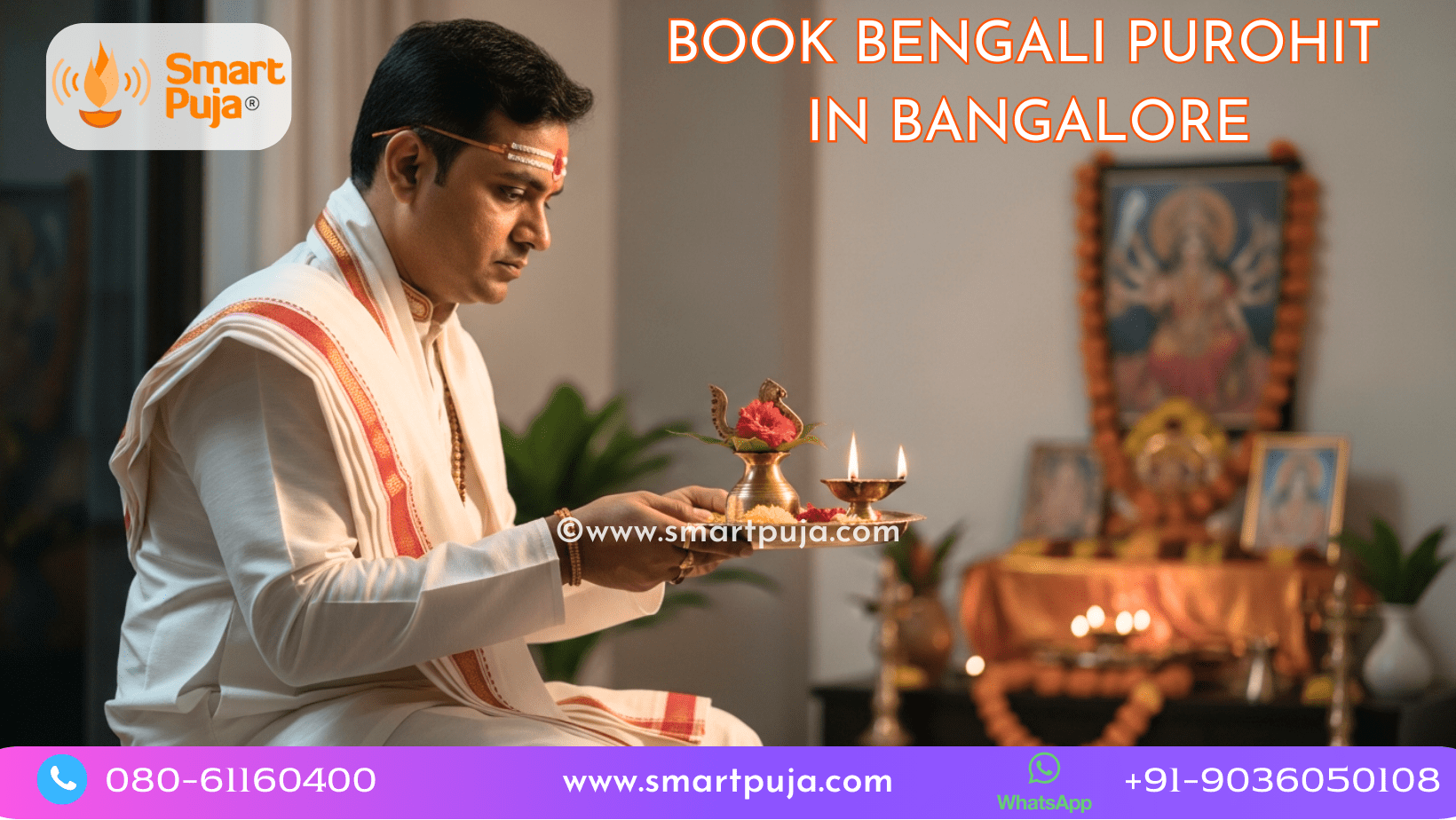 Bengali Purohit in Bangalore performing Puja Rituals