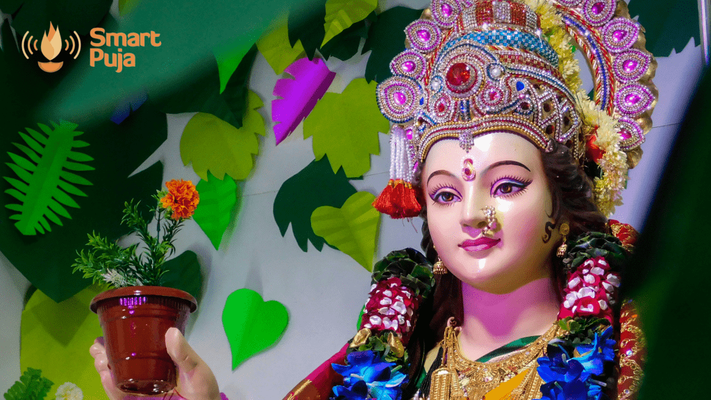 In Ayudha puja, Goddess Saraswati is worshipped.