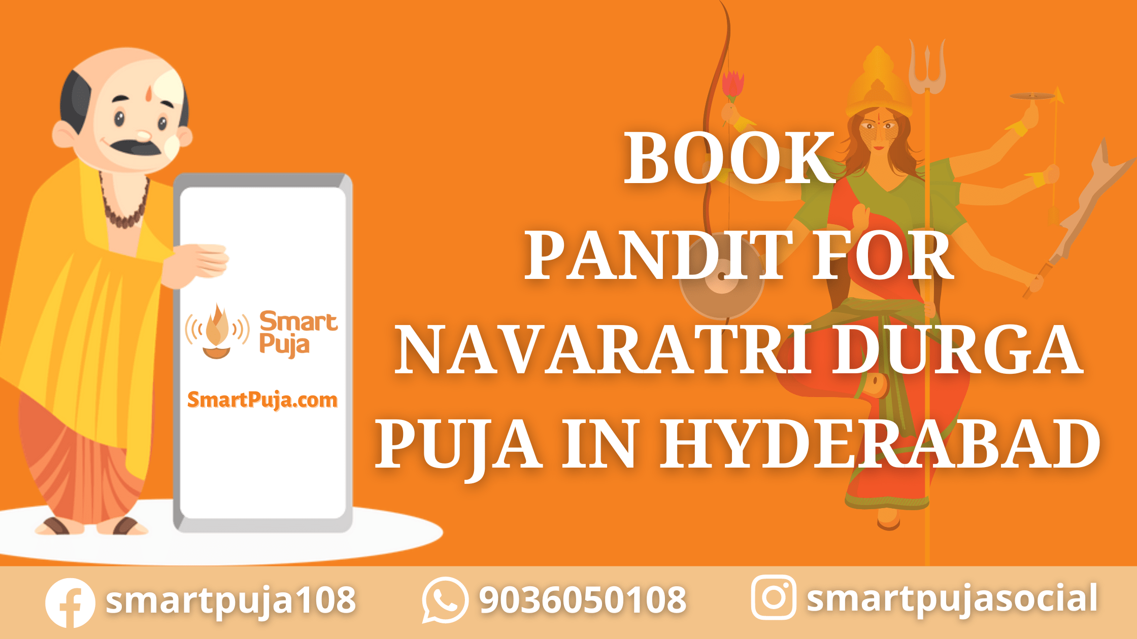 Book Pandit for Navaratri Durga Puja in Hyderabad @SmartPuja