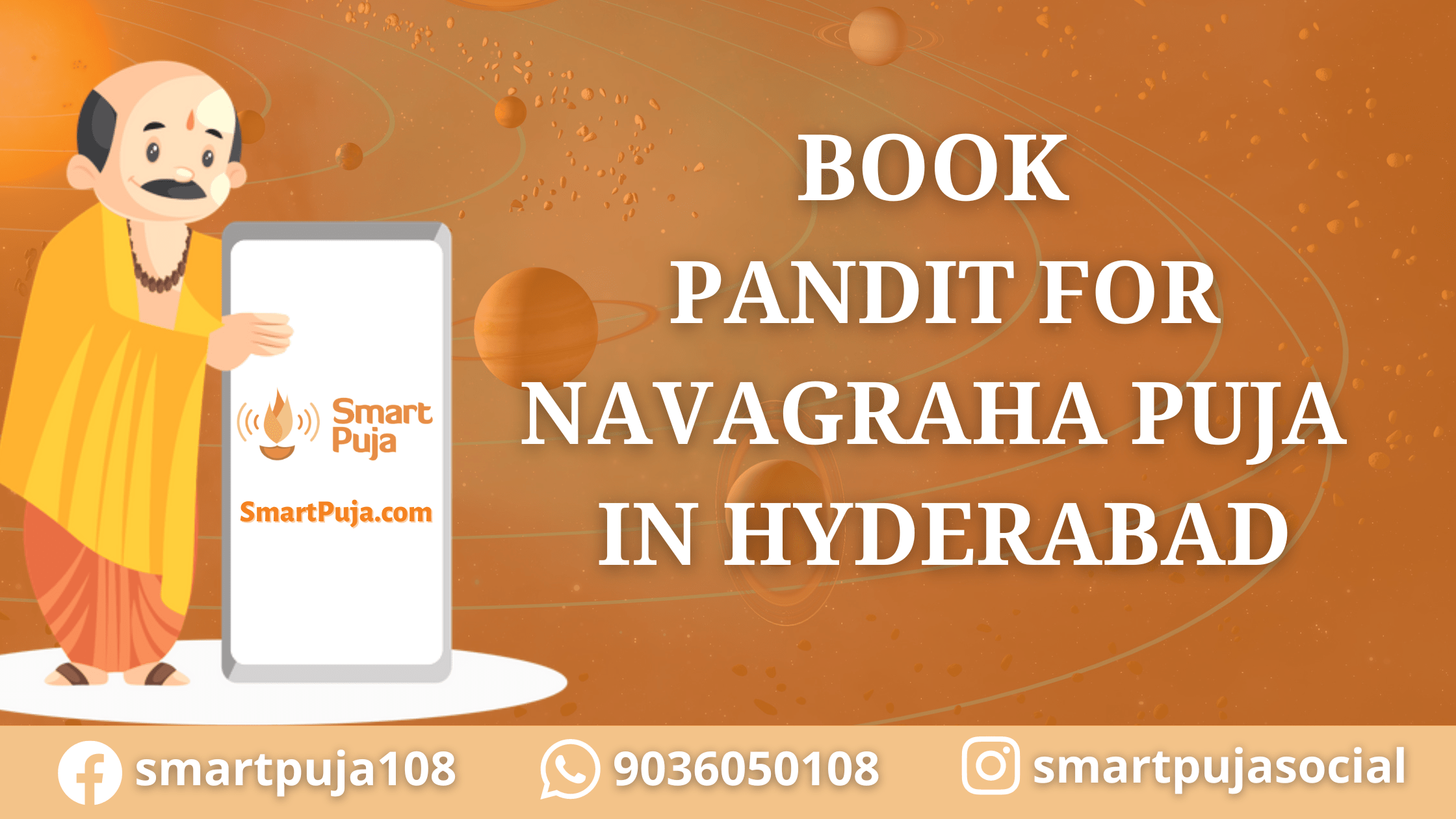 Book Pandit for Navagraha Puja in Hyderabad @SmartPuja