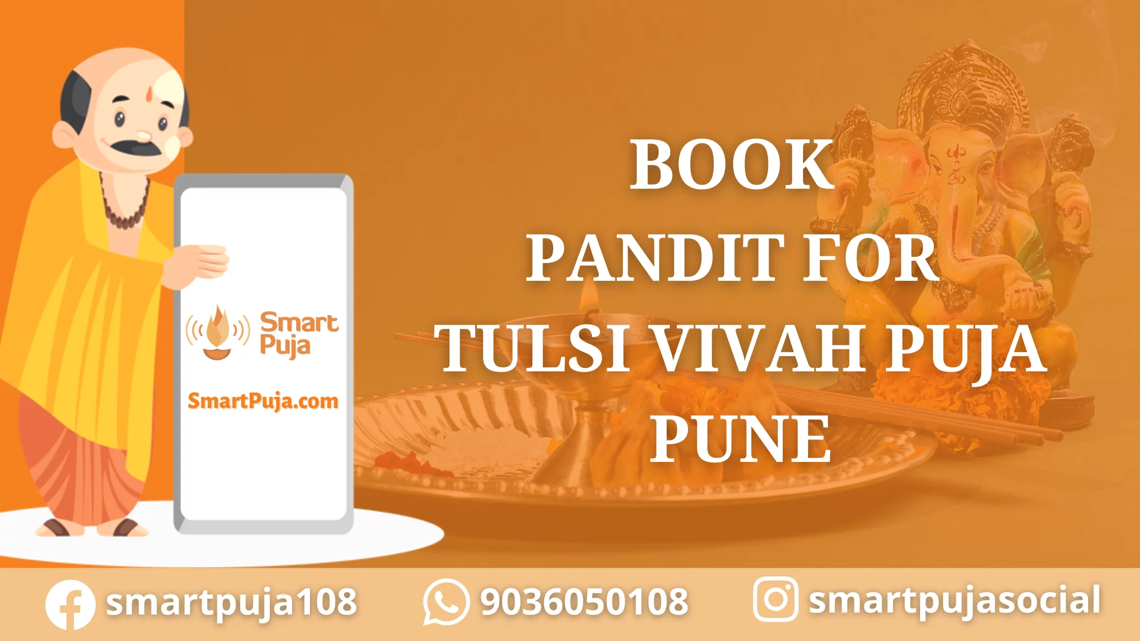 Book Pandit For Tulsi Vivah Puja in Pune @SmartPuja