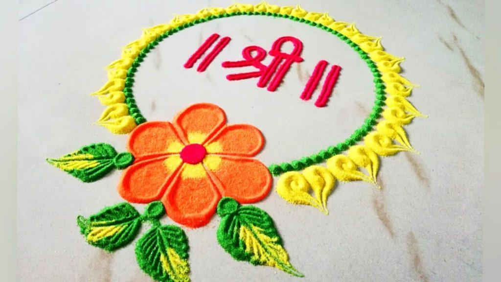 Satyanarayan Puja Rangoli