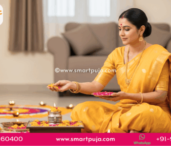 Margashirsha Laxmi Puja Altar Setup with Kalash and Goddess Lakshmi