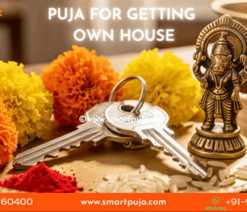 House keys placed in a Puja Thali seeking divine blessings from Lord Varaha.