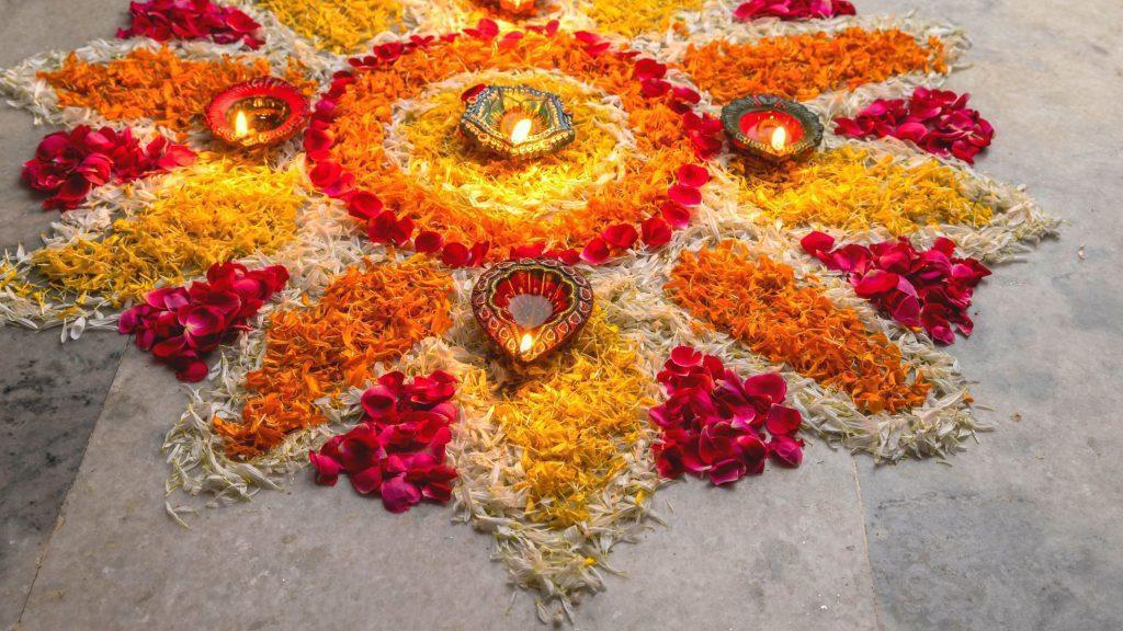 Flower Petals Rangoli
