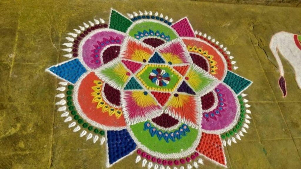 Traditional Vastu Shanti Griha Pravesh Rangoli