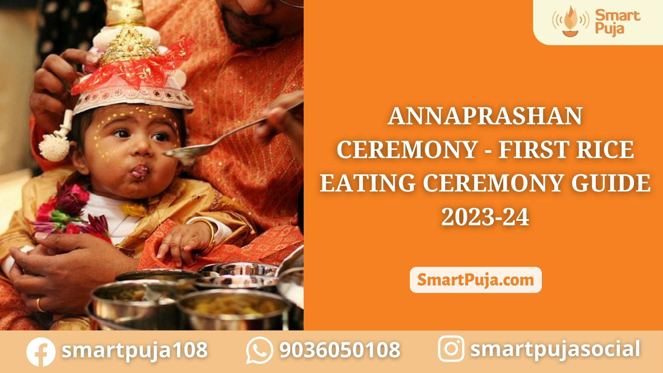 Annaprashan Ceremony - First Rice Eating Ceremony Guide 2023-24 @SmartPuja