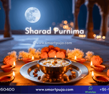 Full moon over a tranquil autumn night with bowls of kheer laid out under moonlight — Sharad Purnima (Ashwin Purnima) 26 Oct 2026