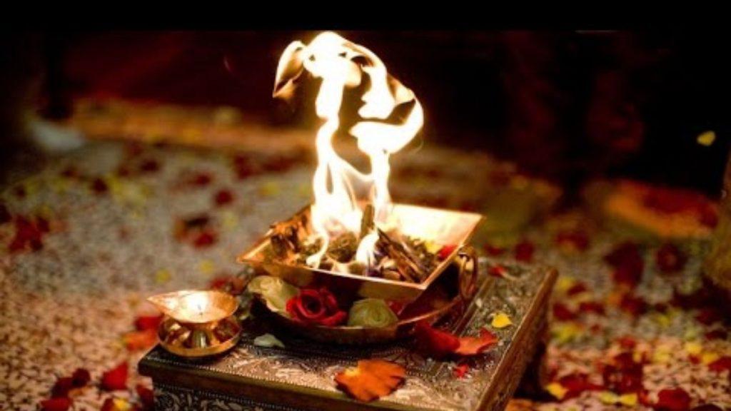 Rituals perform during Bhima Ratha Shanthi Puja