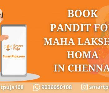 Book Pandit For Maha Lakshmi Homa in Chennai