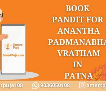 Book Pandit For Anantha Padmanabha Vratham in Patna