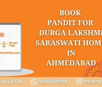 Pandit For Durga Lakshmi Saraswati Homa in Ahmedabad @smartpuja.com