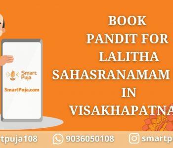 Book Pandit For Lalitha Sahasranamam Puja in Visakhapatnam