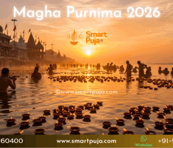 Devotees offering prayers and taking a holy dip at Triveni Sangam on Magha Purnima 2026