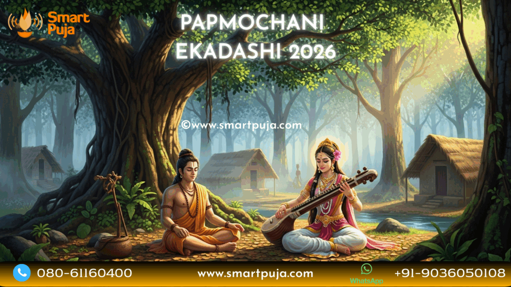 Sage Medhavi and Apsara Manjughosha story of Papmochani Ekadashi