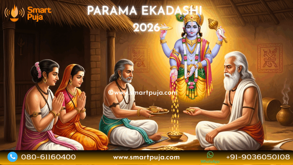 Parama Ekadashi Vrat Katha of Sumedha and Sage Kaundinya