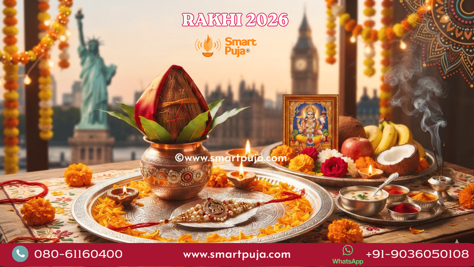 Raksha Bandhan 2026 dates and Satyanarayan Puja on Shravan Purnima for NRIs in USA, UK, Canada